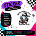 All I Want For Christmas Is A New Tattoo tattooed Santa waterproof sticker by Sticker Kraze Studio
