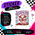 Don’t Go Bacon My Heart cute cupid pig waterproof sticker by Sticker Kraze Studio