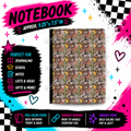 Cowboy Killer western composition notebook with vintage cactus and desert pattern